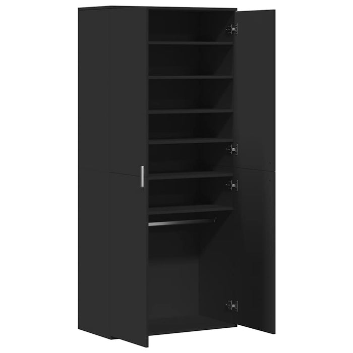 Pantofar, negru, 80 x 39 x 178 cm, PAL WALTI