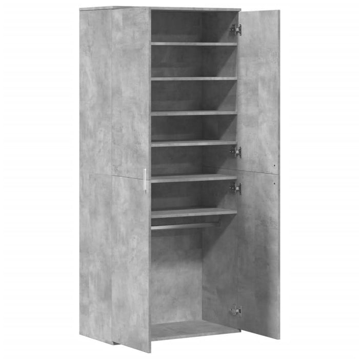 Pantofar, gri beton, 80 x 39 x 178 cm, PAL - WALTI WALTI