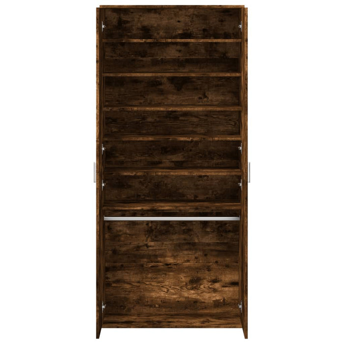 Pantofar, stejar fumuriu, 80x39x178 cm, lemn prelucrat - WALTI WALTI