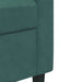 Fotoliu canapea, verde închis, 60 cm, catifea - WALTI WALTI
