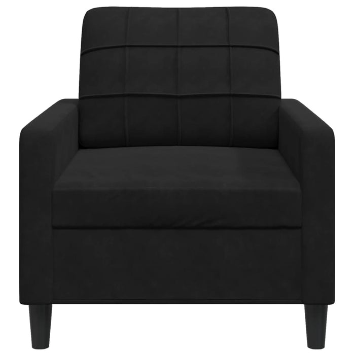 Fotoliu canapea, Negru, 60 cm, catifea - WALTI WALTI