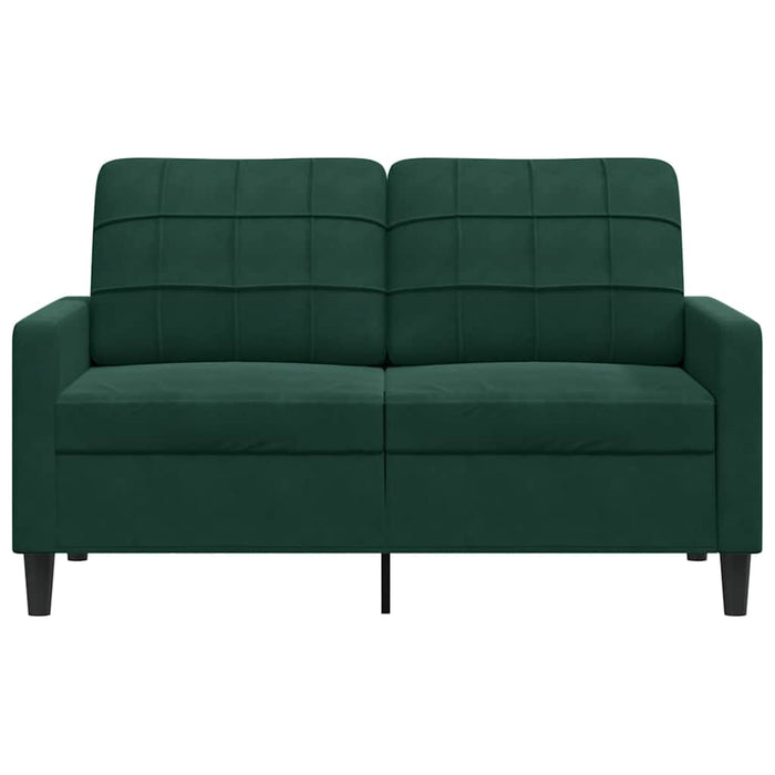 Canapea cu 2 locuri, verde închis, 120 cm, catifea - WALTI WALTI