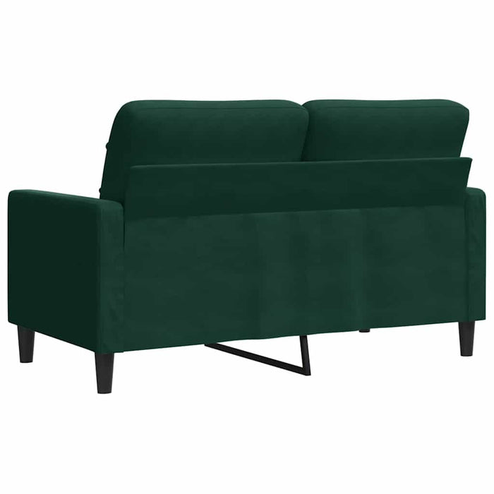 Canapea cu 2 locuri, verde închis, 120 cm, catifea - WALTI WALTI