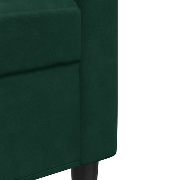 Canapea cu 2 locuri, verde închis, 120 cm, catifea - WALTI WALTI