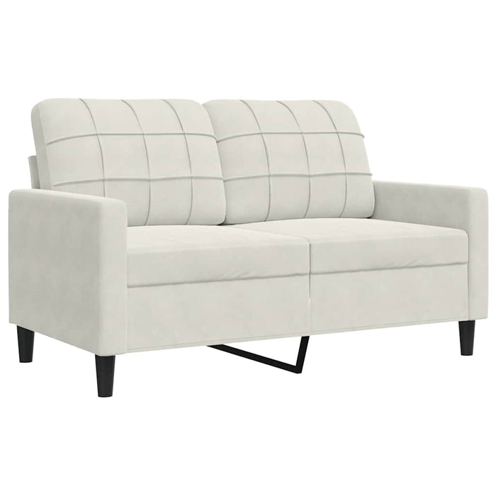 Canapea cu 2 locuri, crem, 120 cm, catifea WALTI