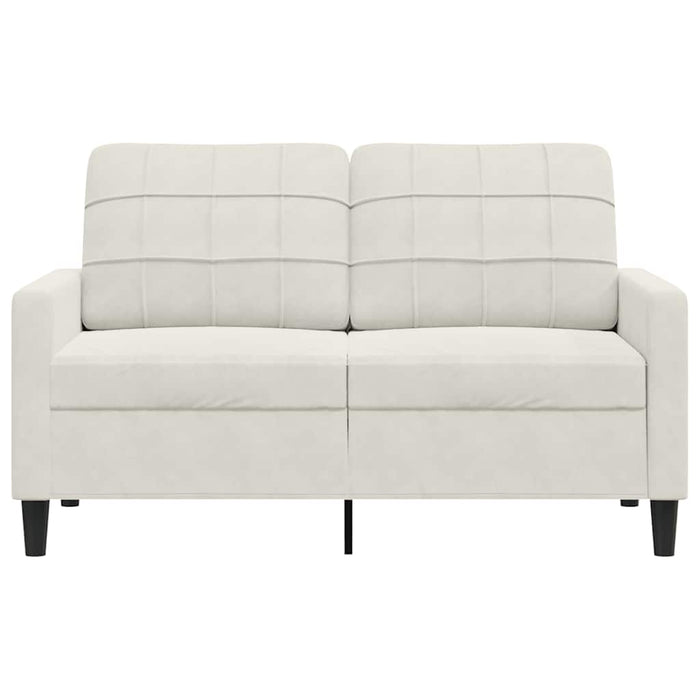 Canapea cu 2 locuri, crem, 120 cm, catifea WALTI