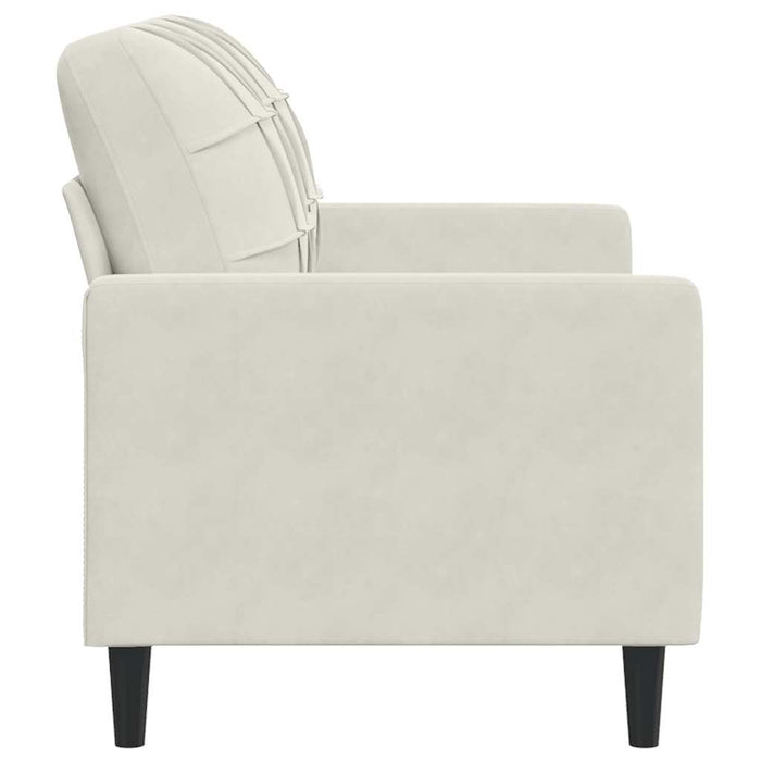 Canapea cu 2 locuri, crem, 120 cm, catifea WALTI