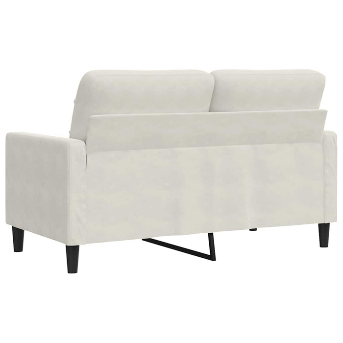 Canapea cu 2 locuri, crem, 120 cm, catifea WALTI