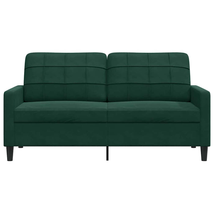 Canapea cu 2 locuri, verde închis, 140 cm, catifea - WALTI WALTI