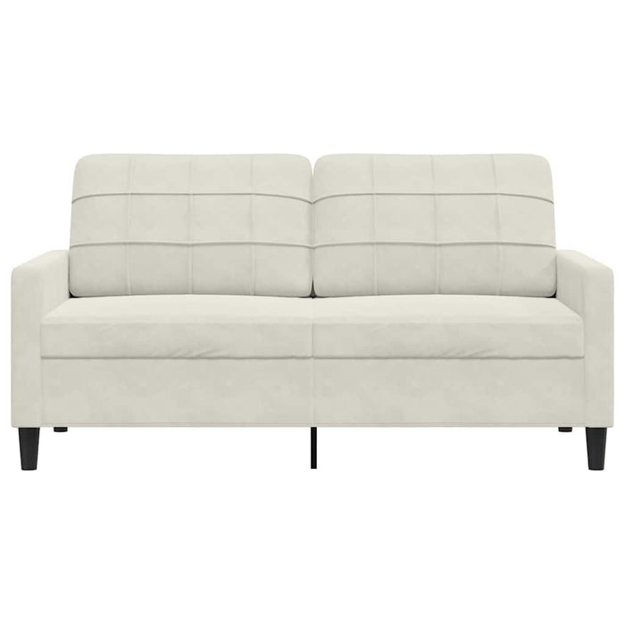 Canapea cu 2 locuri, crem, 140 cm, catifea - WALTI WALTI