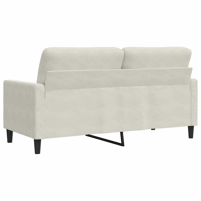 Canapea cu 2 locuri, crem, 140 cm, catifea - WALTI WALTI