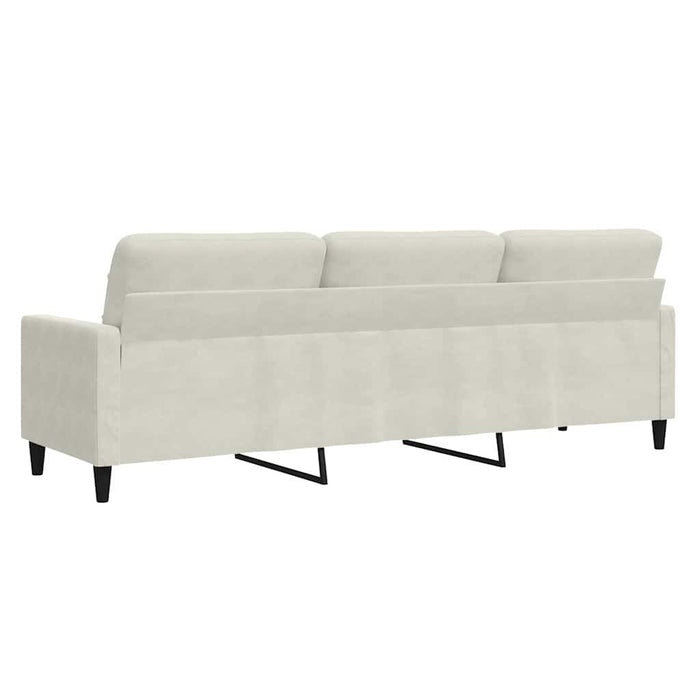 Canapea cu 3 locuri, crem, 210 cm, material catifea - WALTI WALTI