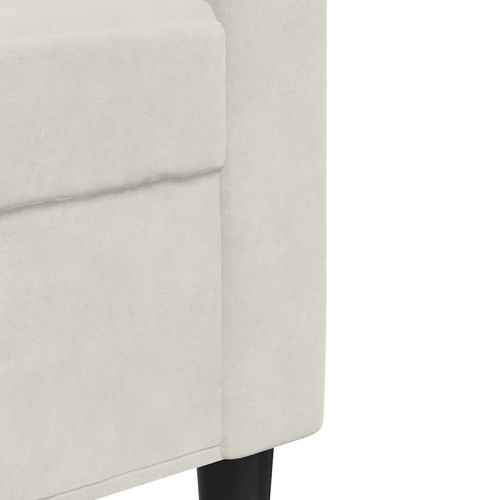 Canapea cu 3 locuri, crem, 210 cm, material catifea - WALTI WALTI