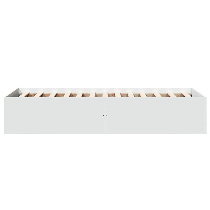 Cadru de pat, alb, 75x190 cm, lemn prelucrat - WALTI WALTI