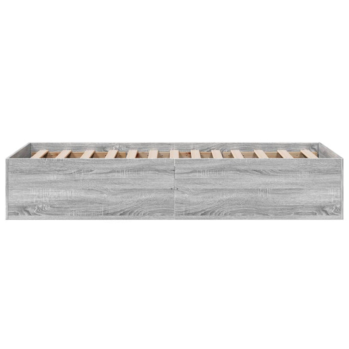 Cadru de pat, gri sonoma, 75x190 cm, lemn prelucrat - WALTI WALTI