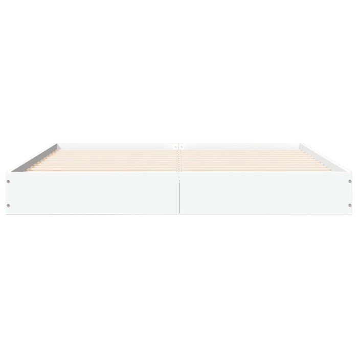 Cadru de pat, alb, 140x200 cm, lemn prelucrat - WALTI WALTI