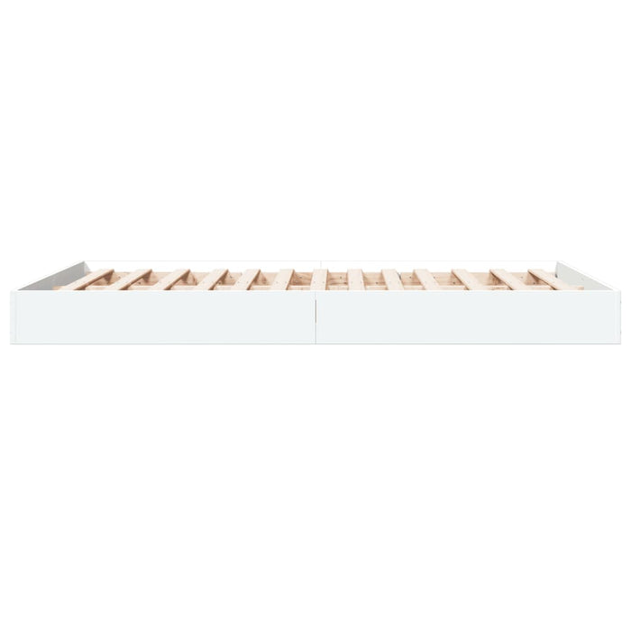 Cadru de pat, alb, 140x200 cm, lemn prelucrat - WALTI WALTI