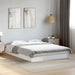 Cadru de pat, alb, 140x200 cm, lemn prelucrat - WALTI WALTI