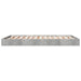 Cadru de pat, gri beton, 140x200 cm, lemn prelucrat - WALTI WALTI