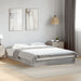 Cadru de pat, gri sonoma, 140x200 cm, lemn prelucrat - WALTI WALTI