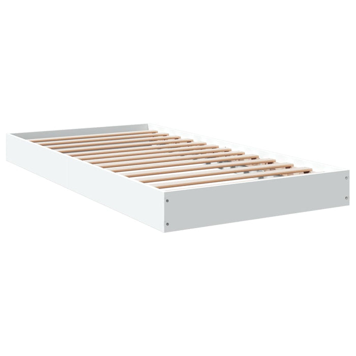 Cadru de pat, alb, 90x190 cm, lemn prelucrat - WALTI WALTI