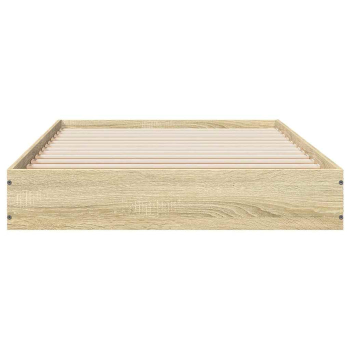 Cadru pat fără saltea, stejar sonoma 75x190 cm lemn prelucrat - WALTI WALTI