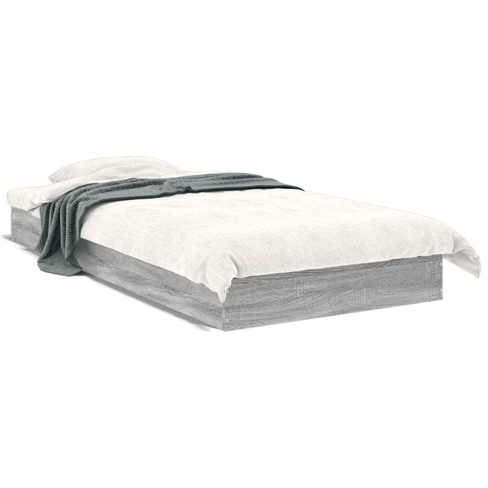Cadru de pat, gri sonoma, 75x190 cm, lemn prelucrat - WALTI WALTI