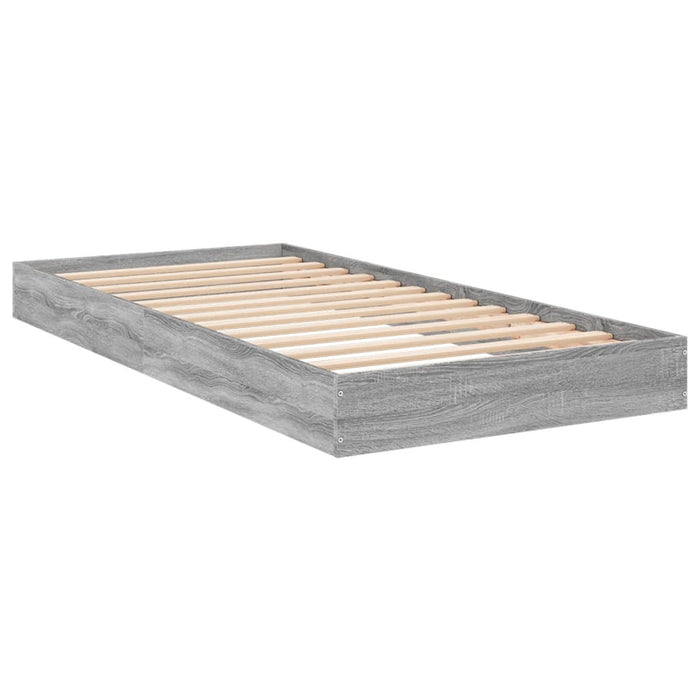 Cadru de pat, gri sonoma, 75x190 cm, lemn prelucrat - WALTI WALTI