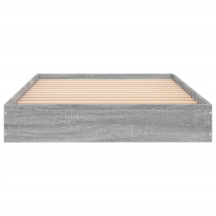 Cadru de pat, gri sonoma, 75x190 cm, lemn prelucrat - WALTI WALTI