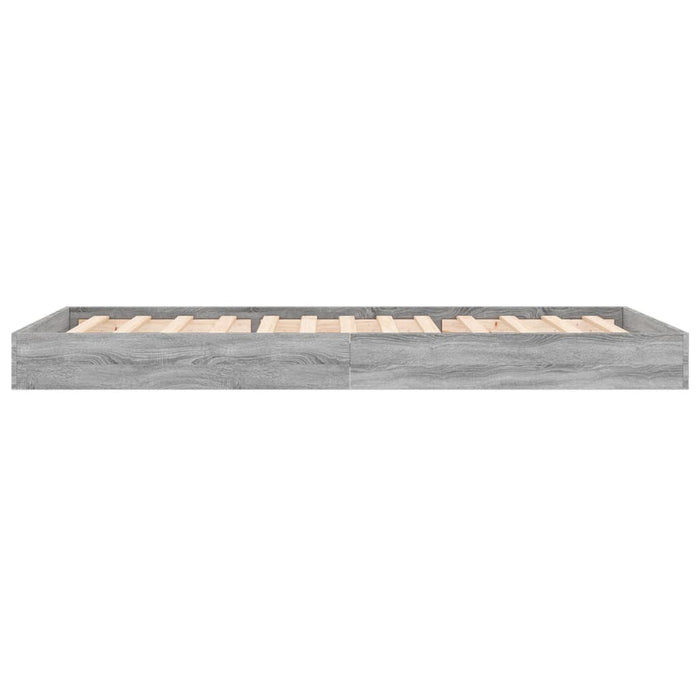 Cadru de pat, gri sonoma, 75x190 cm, lemn prelucrat - WALTI WALTI
