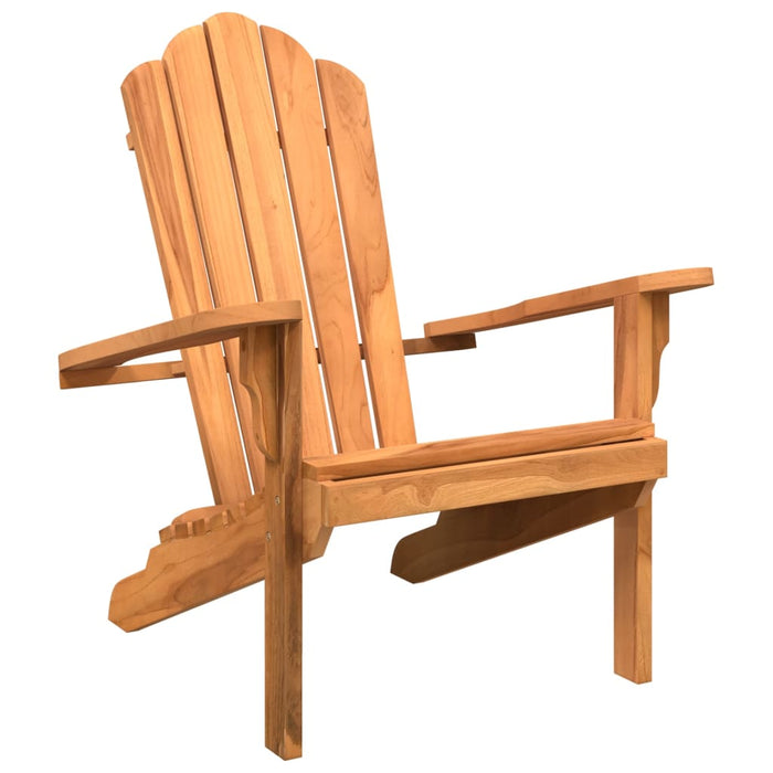 Scaun Adirondack de grădină, 77x78x95 cm, lemn masiv de tec WALTI