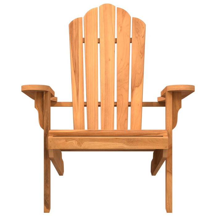 Scaun Adirondack de grădină, 77x78x95 cm, lemn masiv de tec WALTI