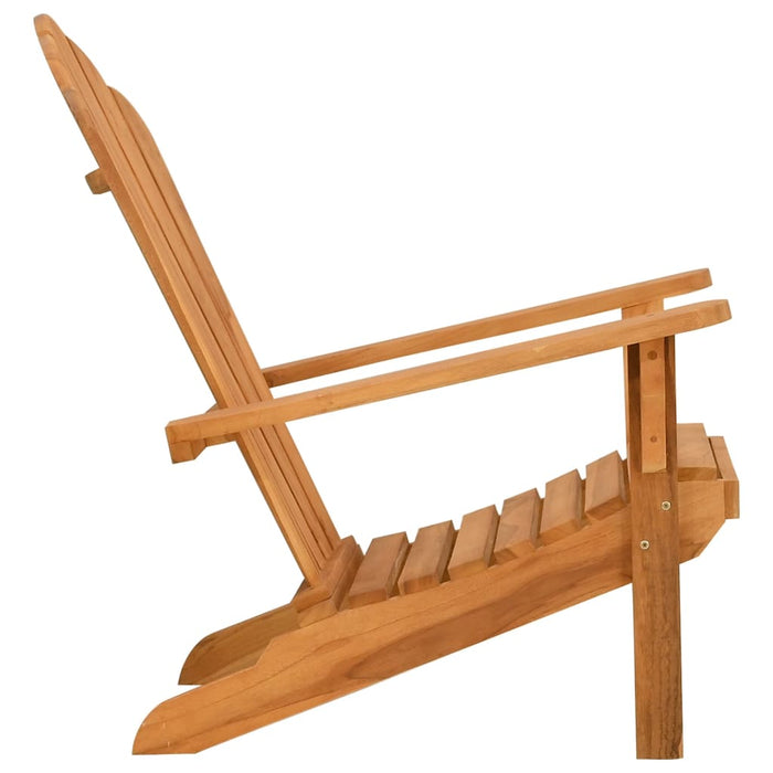 Scaun Adirondack de grădină, 77x78x95 cm, lemn masiv de tec WALTI