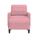 Fotoliu canapea cu taburet, roz, 60 cm, catifea - WALTI WALTI