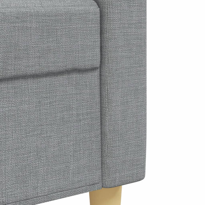 Set de canapele, 3 piese, gri deschis, textil - WALTI WALTI