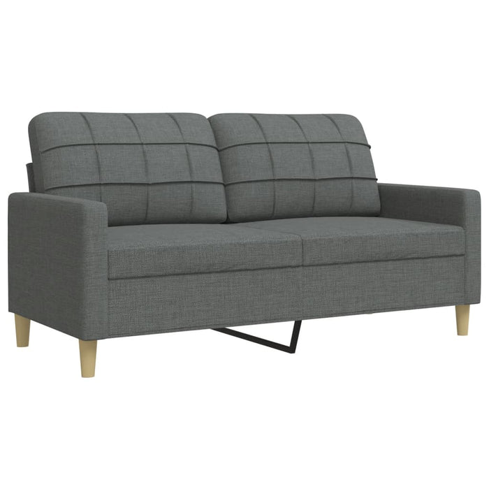 Set de canapele, 3 piese, gri închis, textil - WALTI WALTI