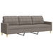 Set de canapele, 3 piese, gri taupe, textil - WALTI WALTI