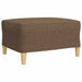 Set de canapele cu taburet, 4 piese, maro, textil - WALTI WALTI
