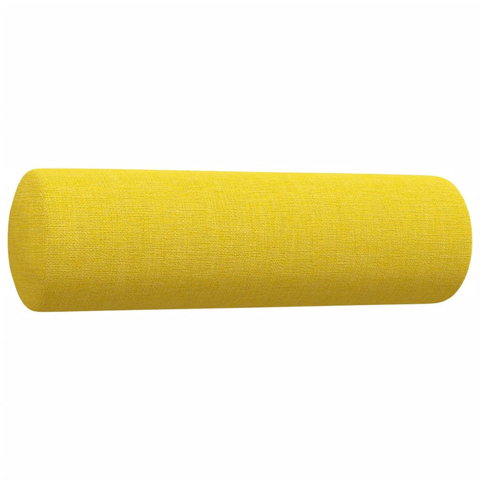 Set de canapele cu perne rulou, 3 piese, galben deschis, textil - WALTI WALTI