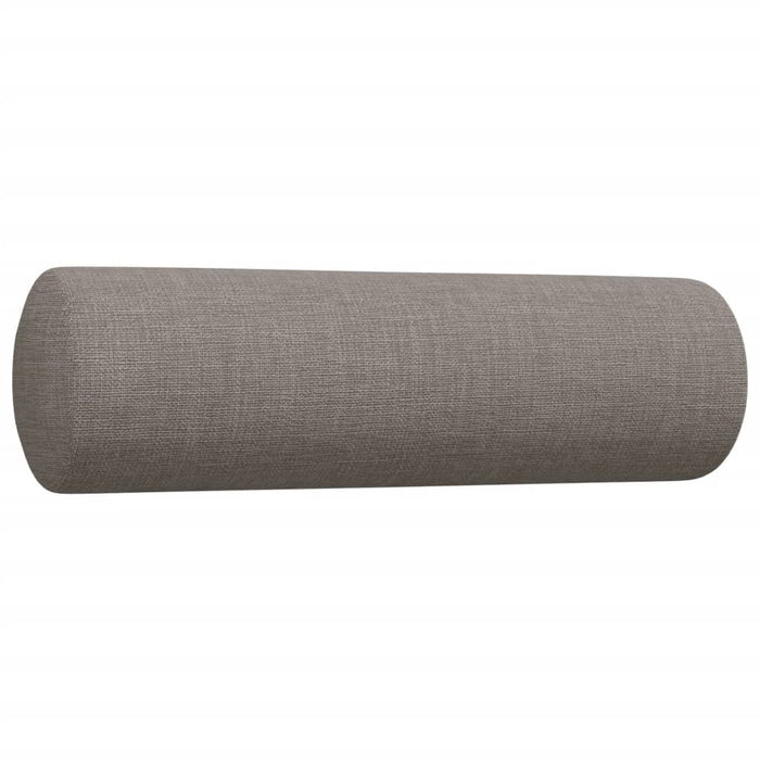 Set de canapele cu perne, 3 piese, gri taupe, textil - WALTI WALTI