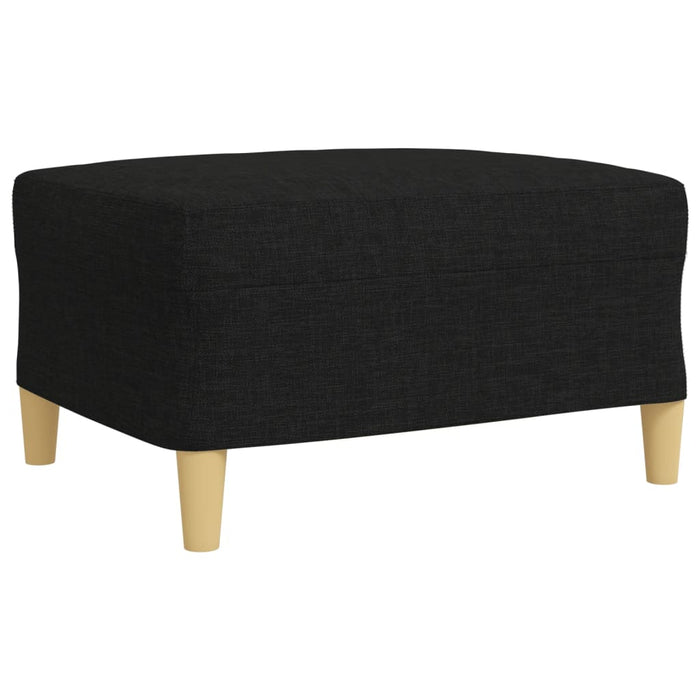 Set canapele cu taburet și perne, 4 piese, negru, textil - WALTI WALTI