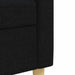 Set canapele cu taburet și perne, 4 piese, negru, textil - WALTI WALTI