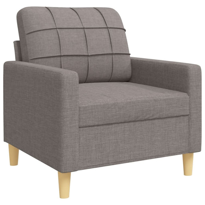 Set canapele cu taburet și perne, 4 piese, taupe, textil - WALTI WALTI