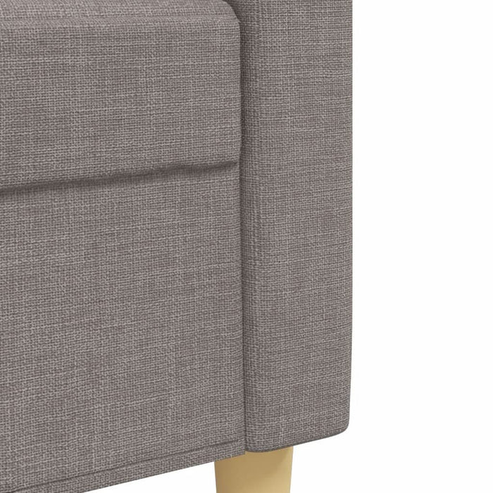 Set canapele cu taburet și perne, 4 piese, taupe, textil - WALTI WALTI
