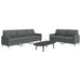 Set de canapele, 2 piese, gri închis, material textil - WALTI WALTI