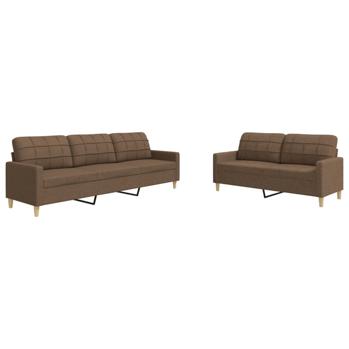 Set de canapele, 2 piese, maro, textil - WALTI WALTI