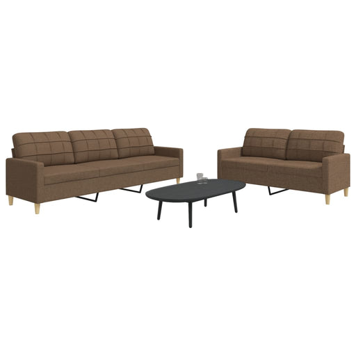 Set de canapele, 2 piese, maro, textil - WALTI WALTI
