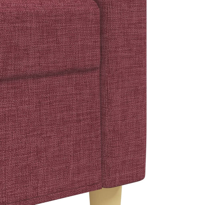 Set de canapea, 2 piese, roșu vin, material textil - WALTI WALTI