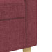 Set de canapea, 2 piese, roșu vin, material textil - WALTI WALTI