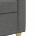 Set de canapele cu taburet, 3 piese, gri închis, textil - WALTI WALTI